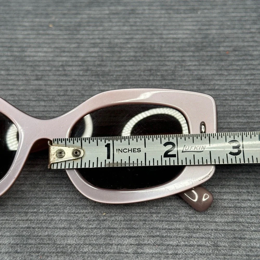 Tory Burch TY7202U Mauve Pink Rectangular Y2K Sunglasse Silver 1947/73 50-19-145